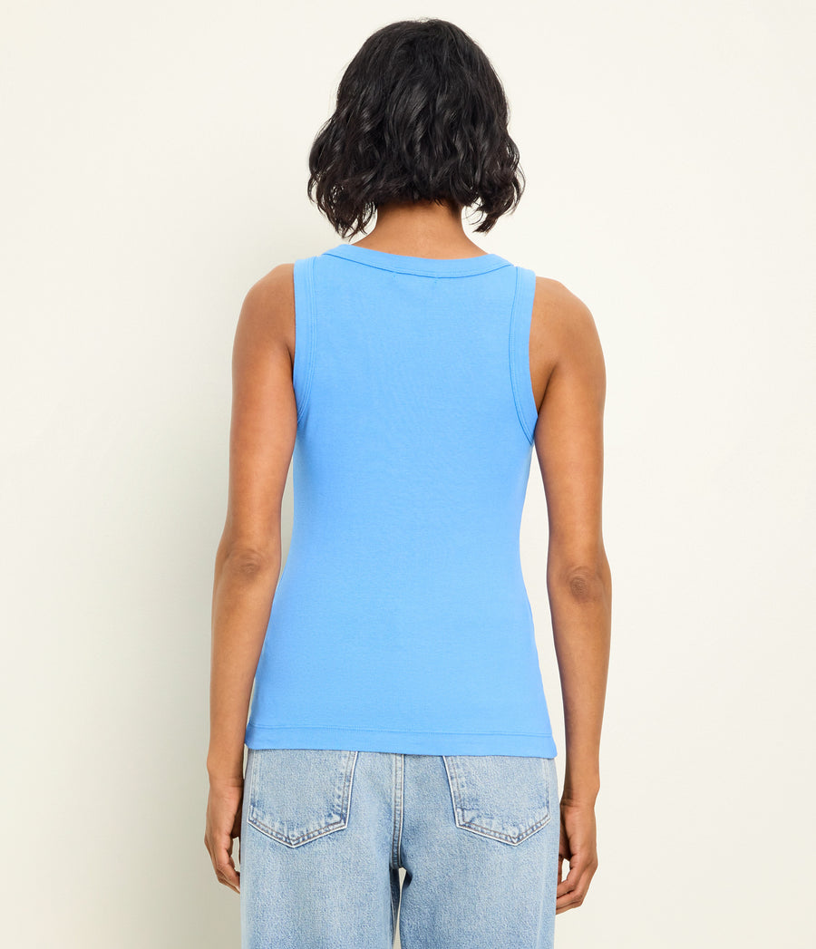 Paloma Tank in BABY BLUE Blue Back View #BLUE RIBBON