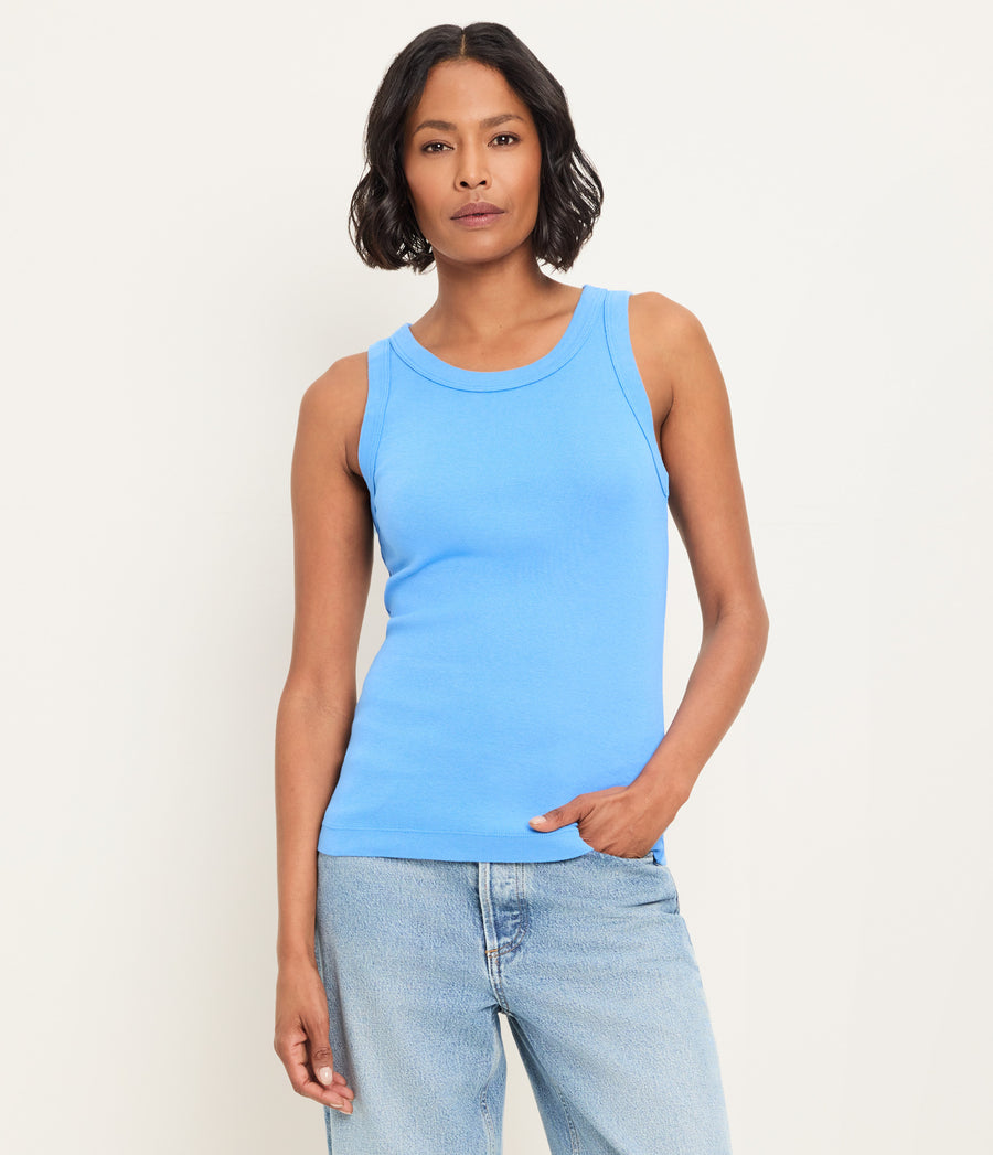 Paloma Tank in BABY BLUE Blue Full Body View #BLUE RIBBON