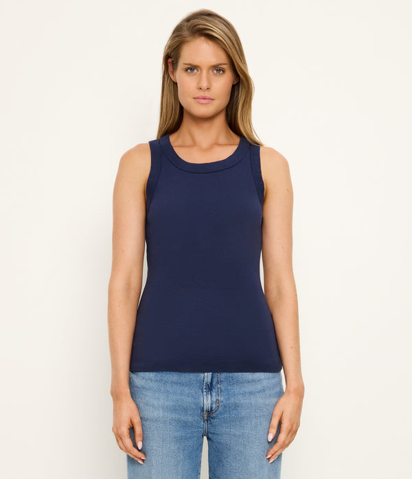 Paloma Tank in Nocturnal Blue Full Body View #NOCTURNAL