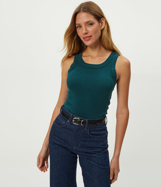 (取寄) マイケル スターズ レディース パロマ ワイド バインディング タンク Michael Stars women Paloma Wide Binding Tank Espresso Women's Michael Stars Paloma Wide Binding Tank | Zappos.com