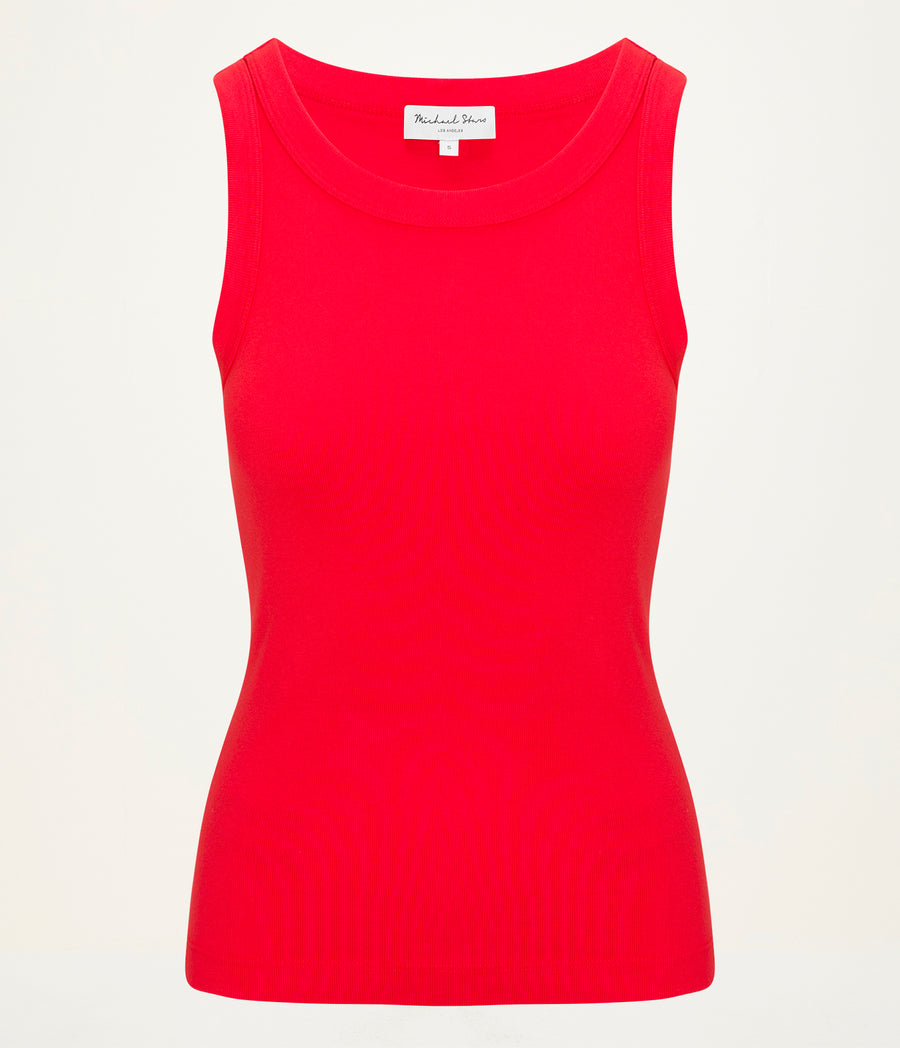Paloma Tank  in SAMBA RED Close up View #SAMBA