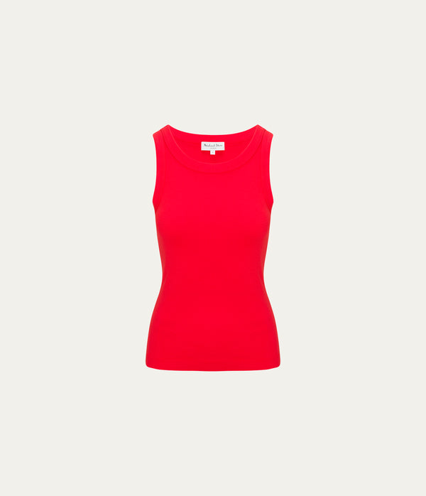 Paloma Tank  in SAMBA RED Close up View #SAMBA