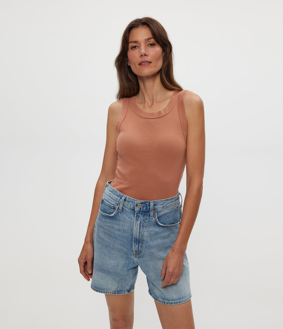 Paloma Tank in TERRA Orange Close Up View #TERRA