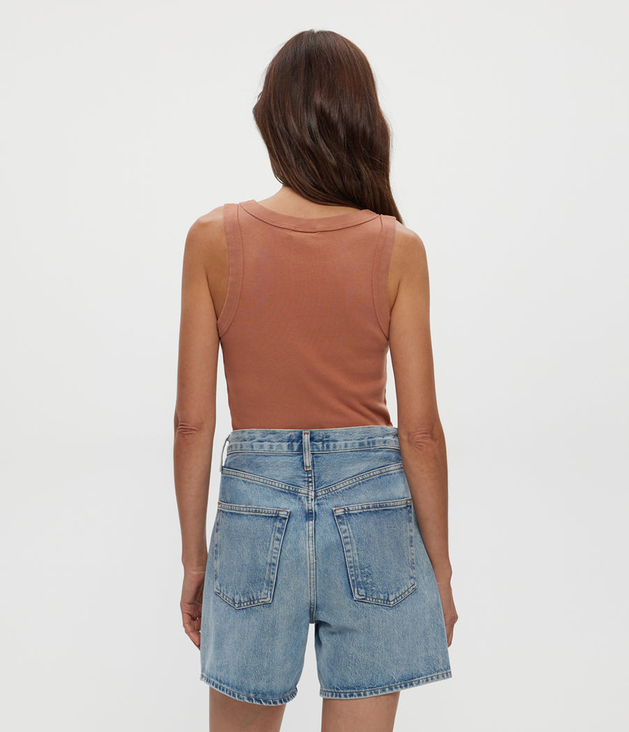 Paloma Tank in TERRA Orange Back View #TERRA