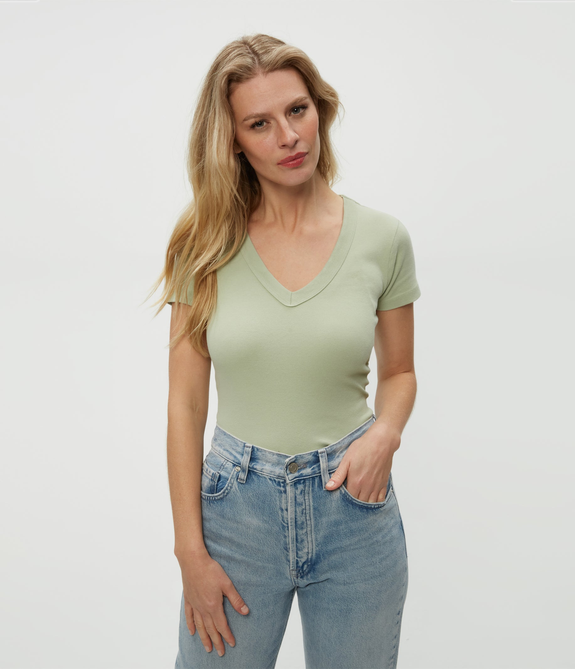 Nikki V-Neck Tee