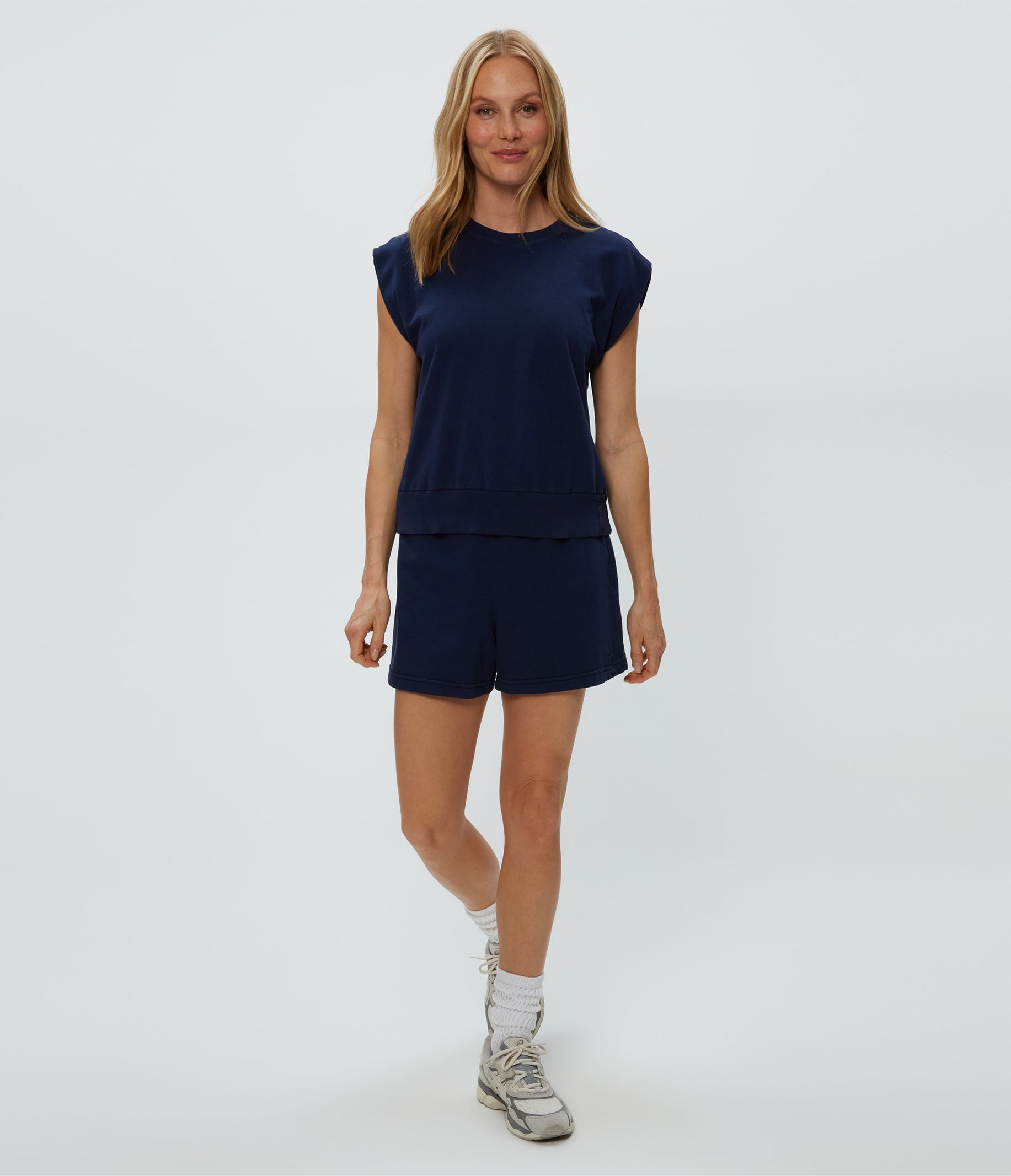 Brooklyn Power Shoulder Sweatshirt