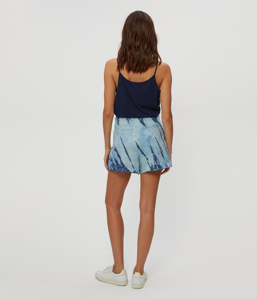 Shiloh Double Dye Short in LIGHT BLUE COMBO Back View #LIGHT BLUE COMBO