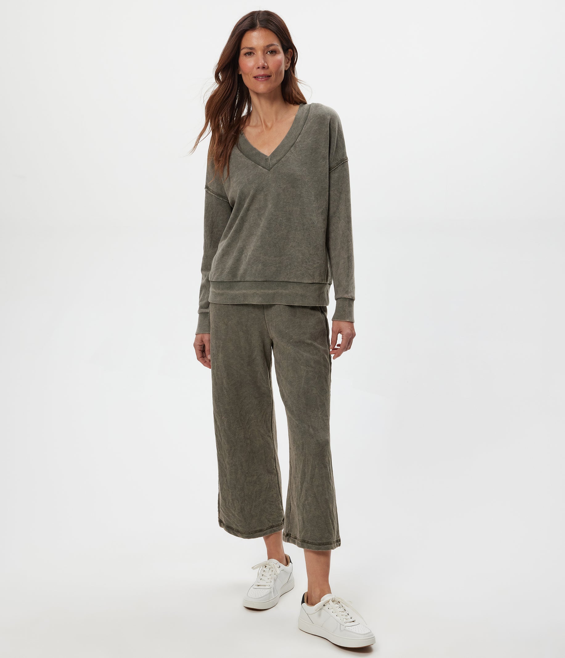 tibi ティビ スウェットtops GREY S ボリューム袖 Rounded Sweatshirt – Tibi Official
