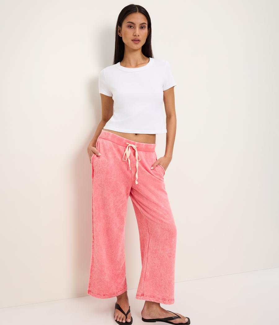 Jaden Mineral Wash Cropped Pant