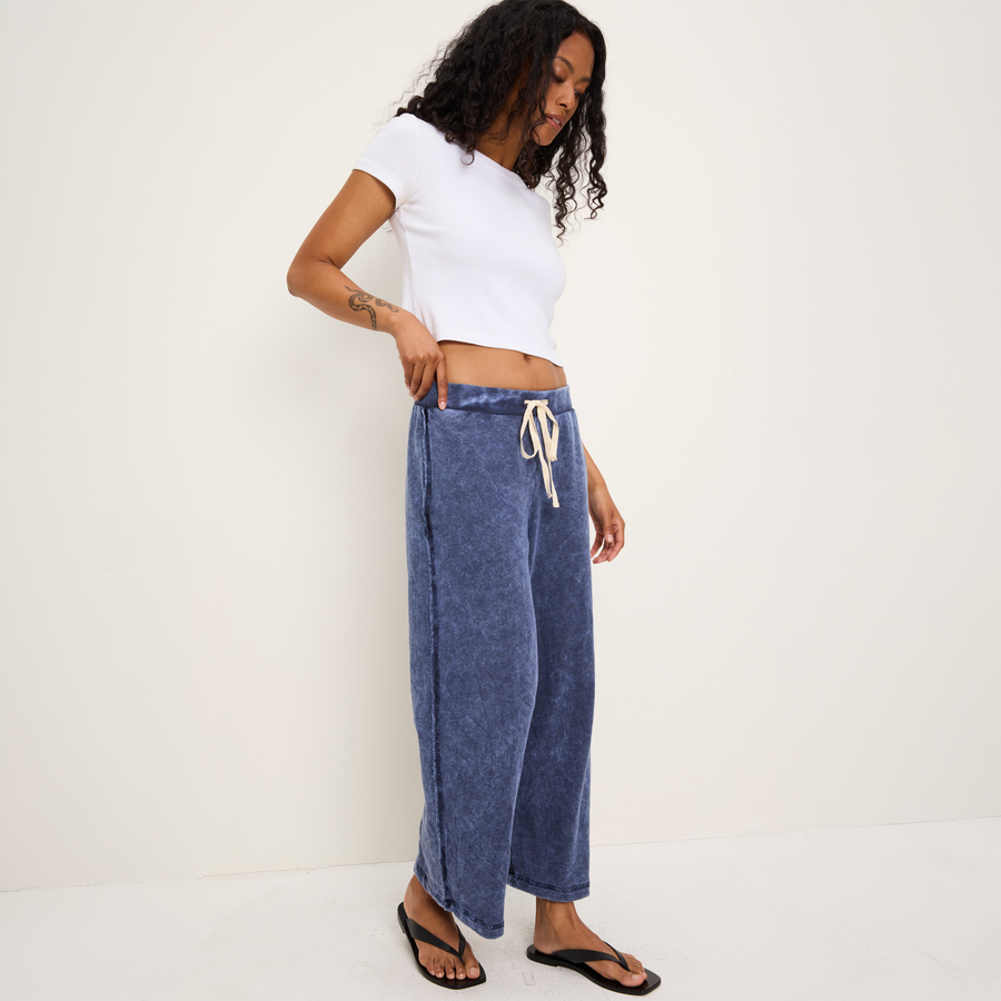 Jaden Mineral Wash Cropped Pant