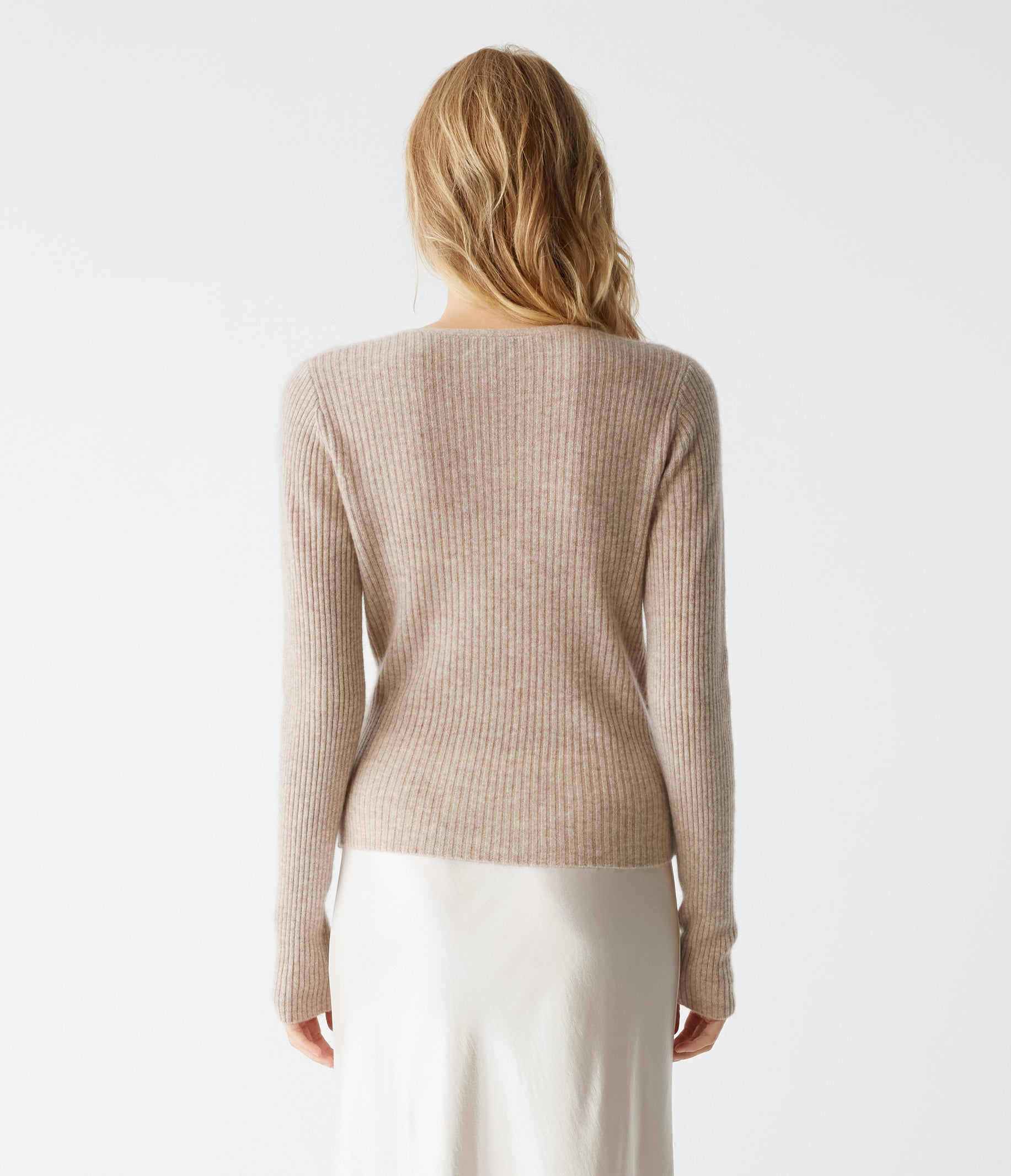 Vivian Surplice Cashmere Sweater