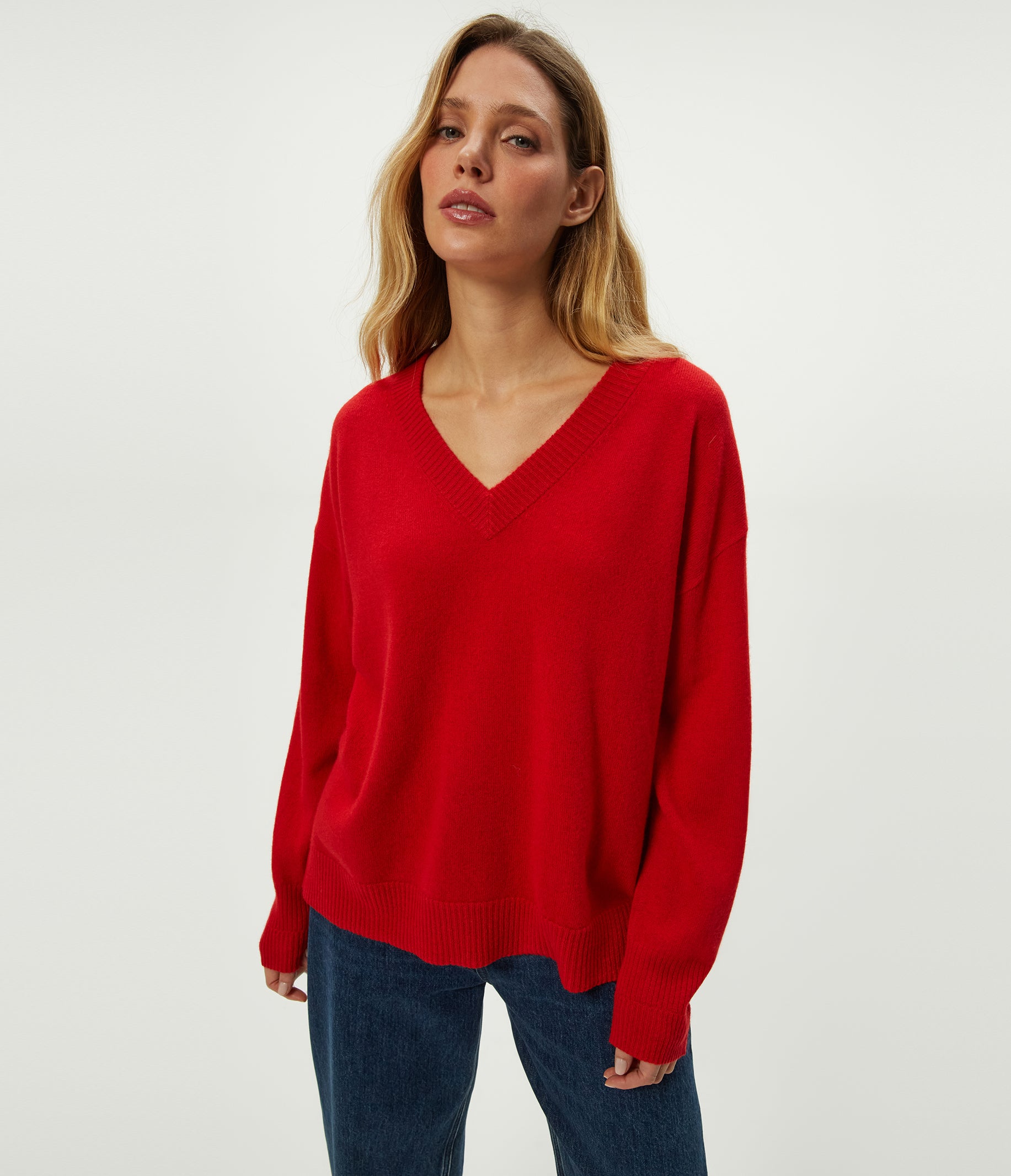 Lana Chocolate Cashmere Sweater | Tops | Apparel, image size:1833x2133