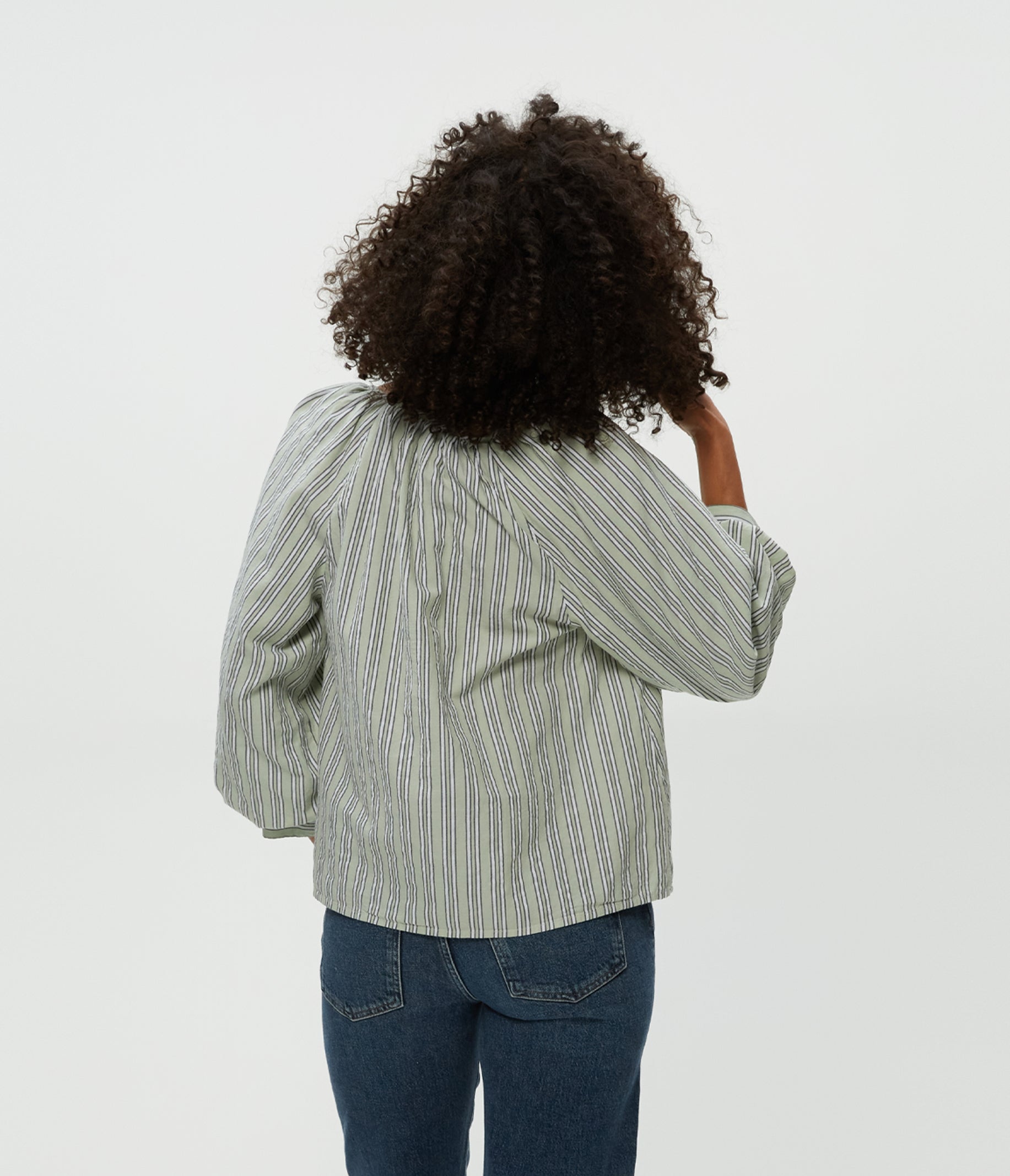 ★2025HS新作★GRAILZ★BUTTON STRIPE TOP Z Supply The Perfect Line Striped Shirt - Women's Shirts