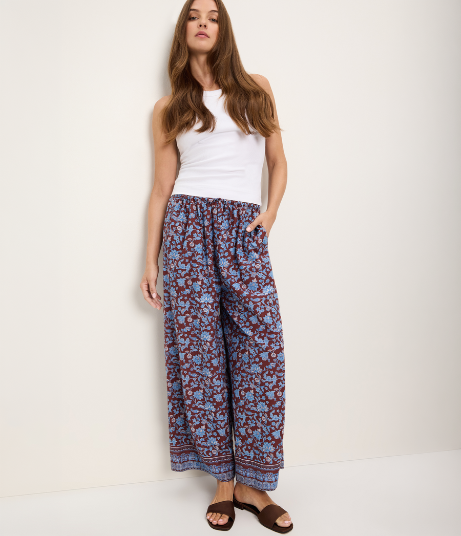 Elara Printed Drawstring Pant