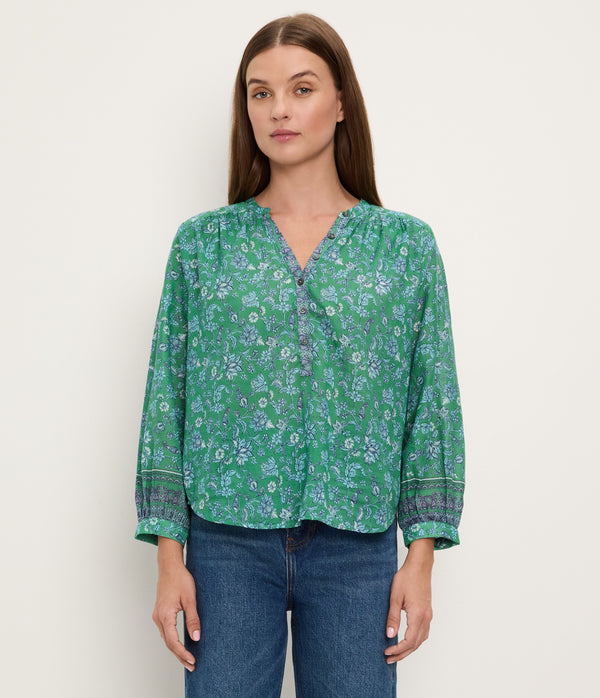 Katarina Printed Popover Top ARUBA COMBO / XL #ARUBA COMBO