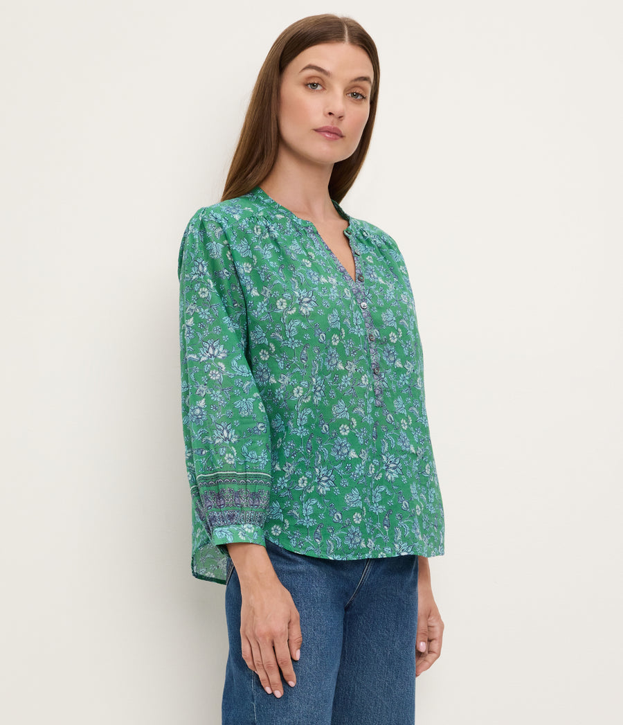 Katarina Printed Popover Top ARUBA COMBO / XL #ARUBA COMBO