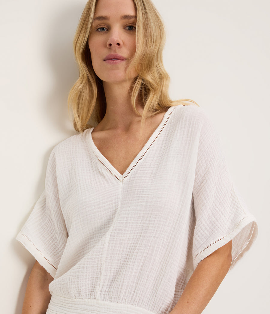 Imani Dolman Sleeve Top CHALK / XL #CHALK