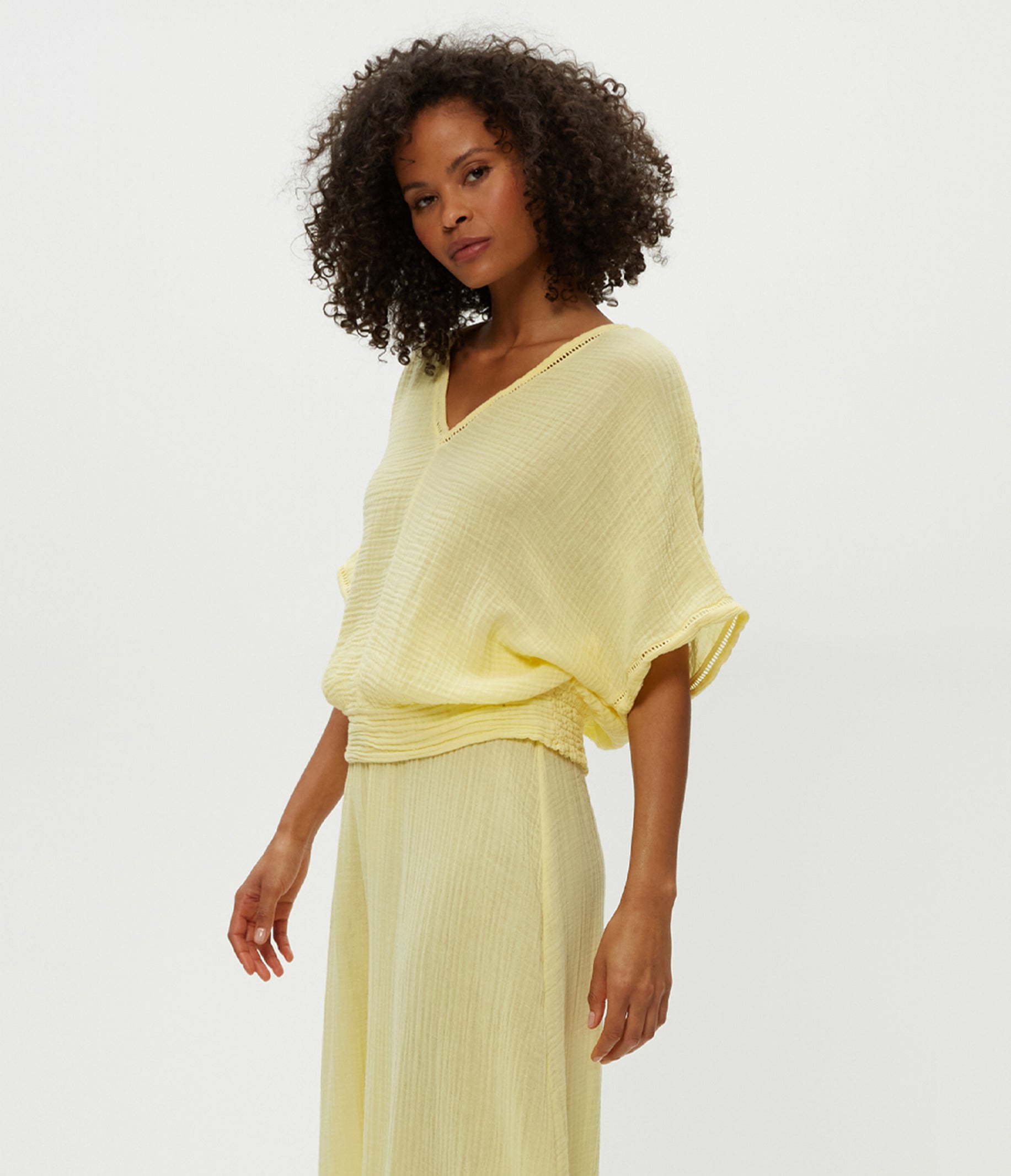 Imani Cropped Dolman Sleeve Top