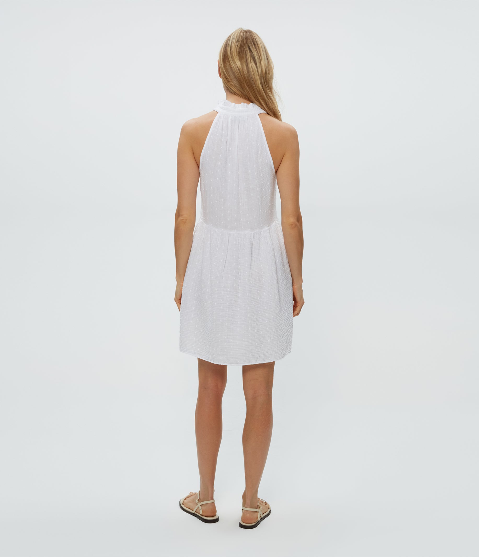 Alessa Dot Gauze Dress