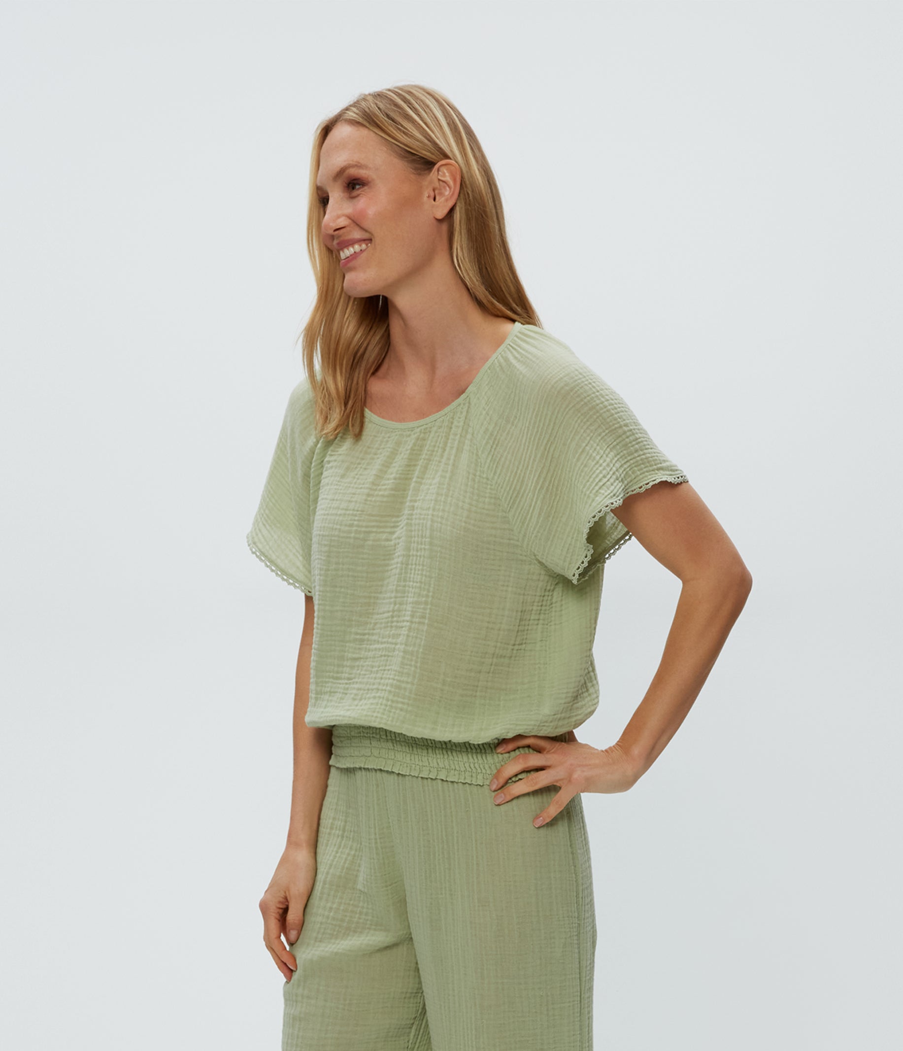 Freema Smocked Top