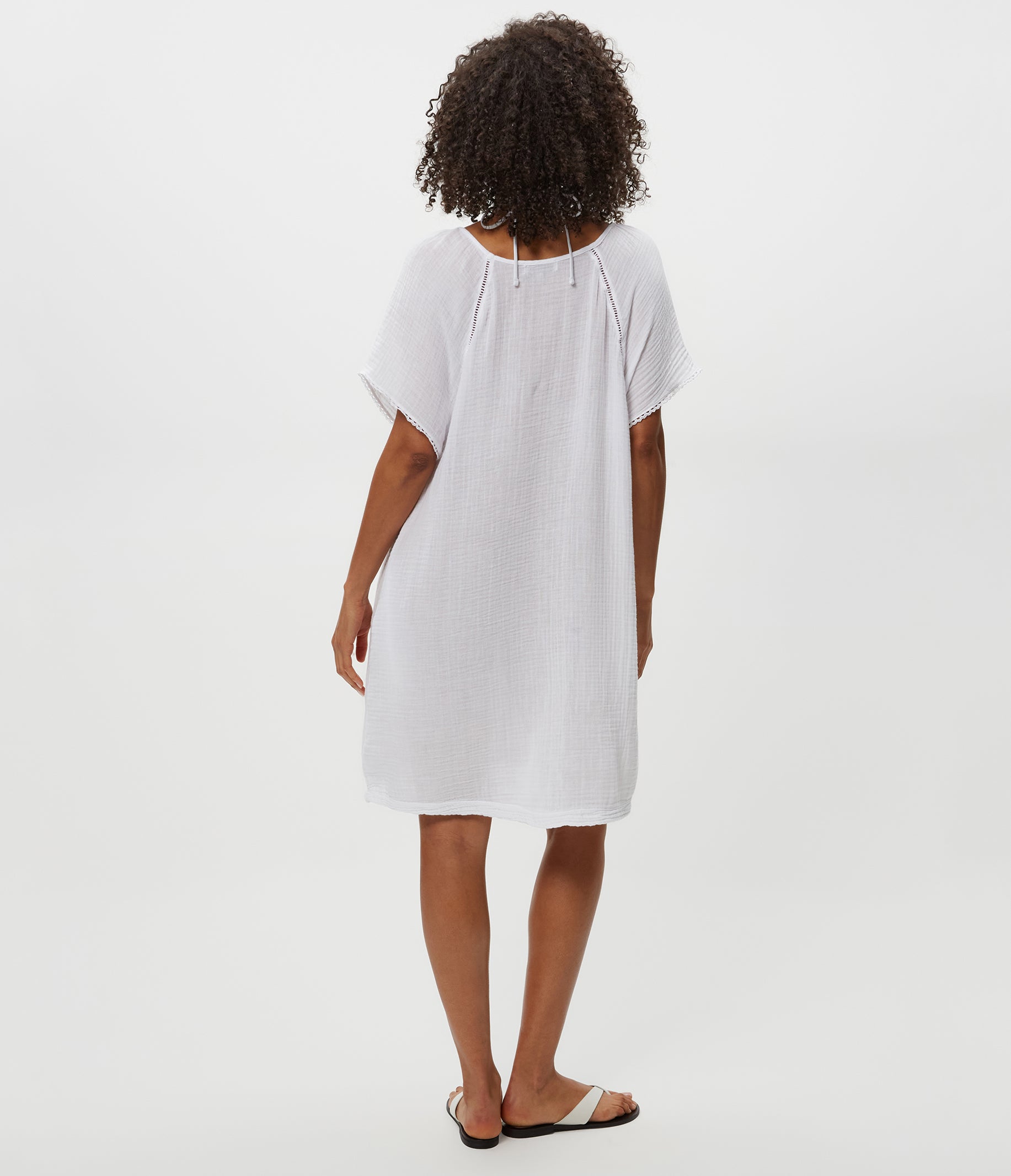 white gauze dress Women's Sky Gauze Dress - White - Size M