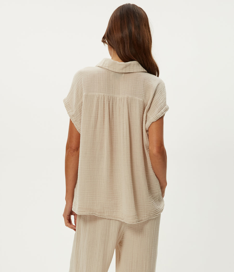 Avalon Top in  Cement Grey Back View #CEMENT