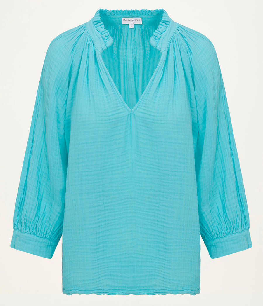 Kali Ruffle Neck Top
