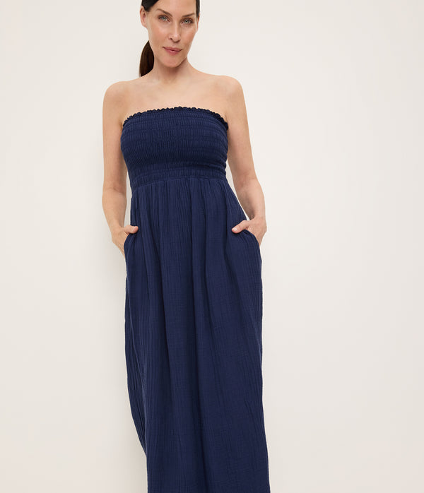 Bahia Smocked Dress NOCTURNAL / XL #NOCTURNAL