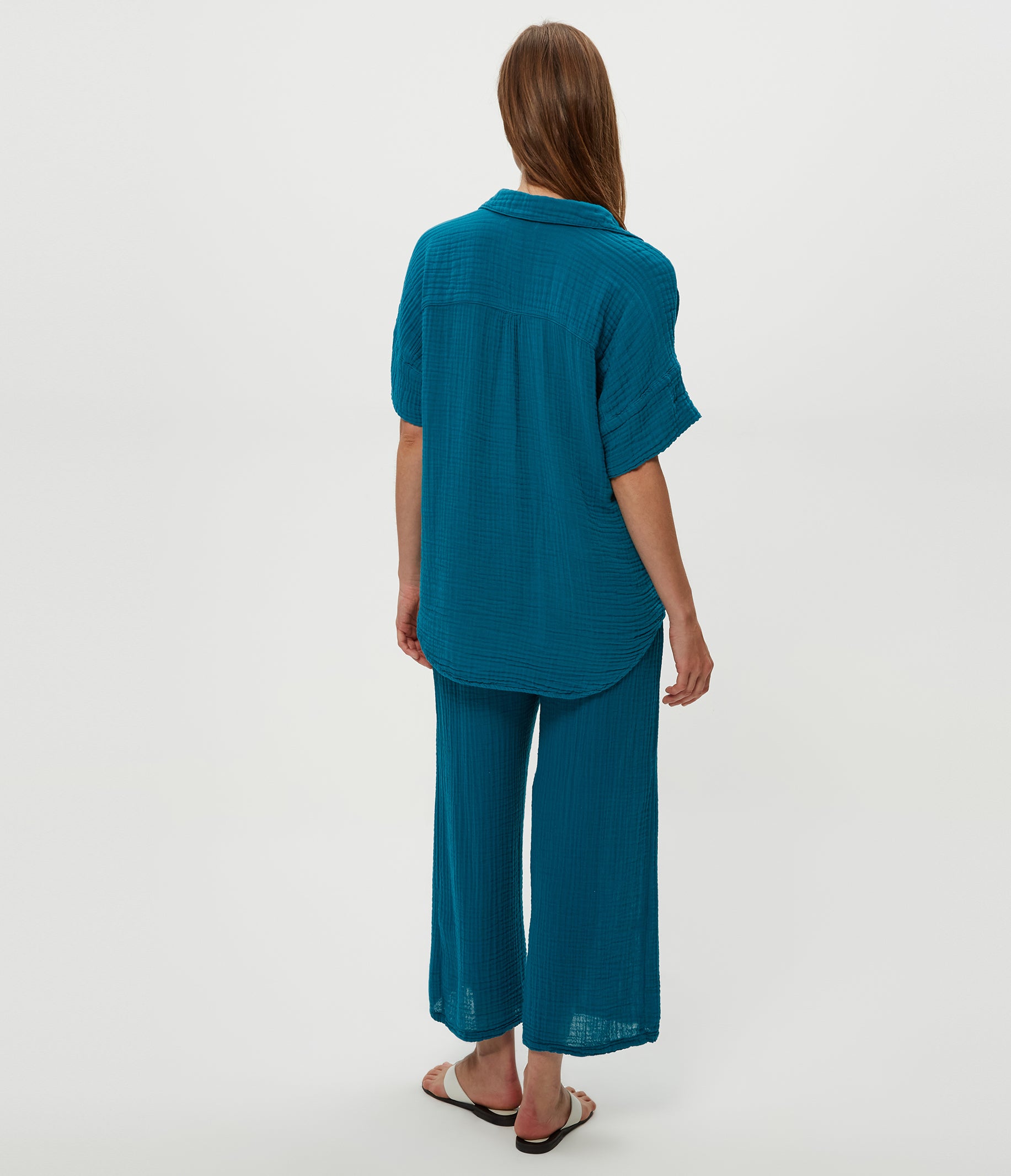 Gigi Gauze Popover Top