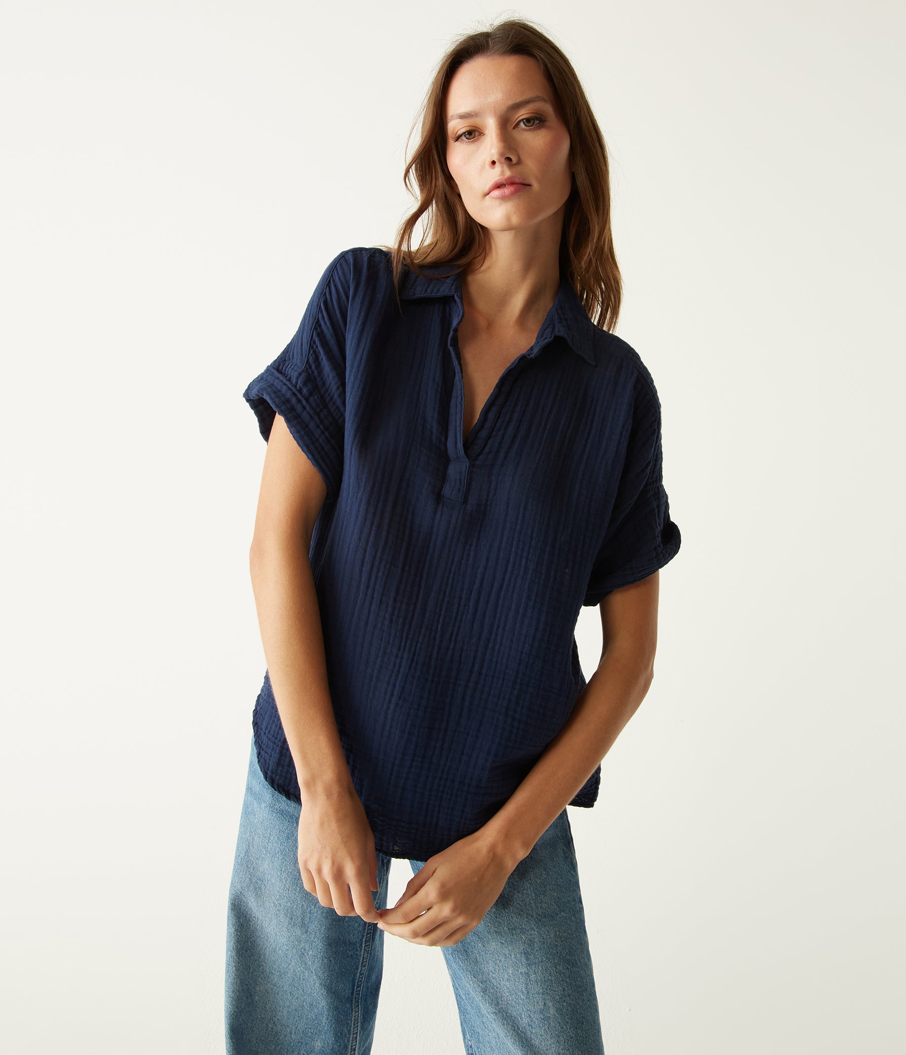 (取寄) マイケル スターズ レディース ジジ ポップオーバー トップ Michael Stars women Gigi Popover Top White Michael Stars Gigi Popover Top | Nordstrom