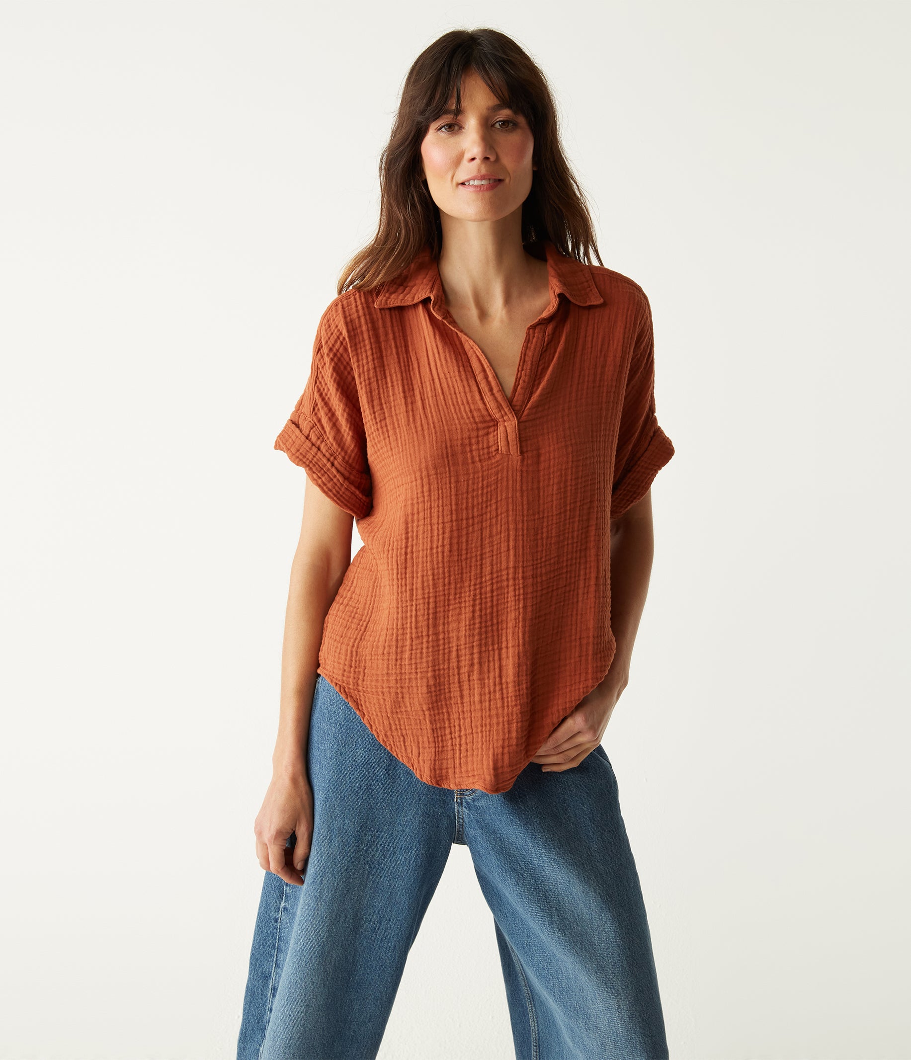 (取寄) マイケル スターズ レディース ジジ ポップオーバー トップ Michael Stars women Gigi Popover Top White Michael Stars Gigi Popover Top | Nordstrom