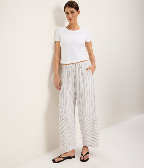 Lydia Barrel Pull-On Pant