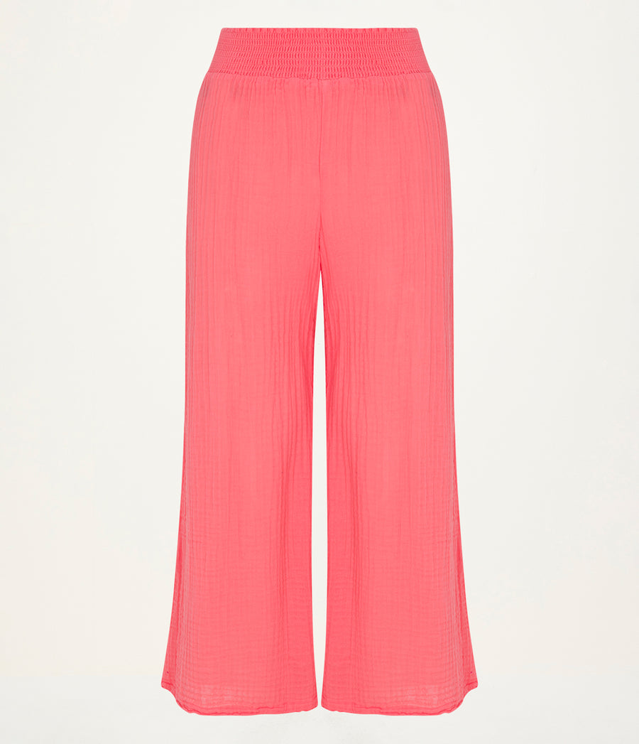 Medina Cropped Gauze Pant