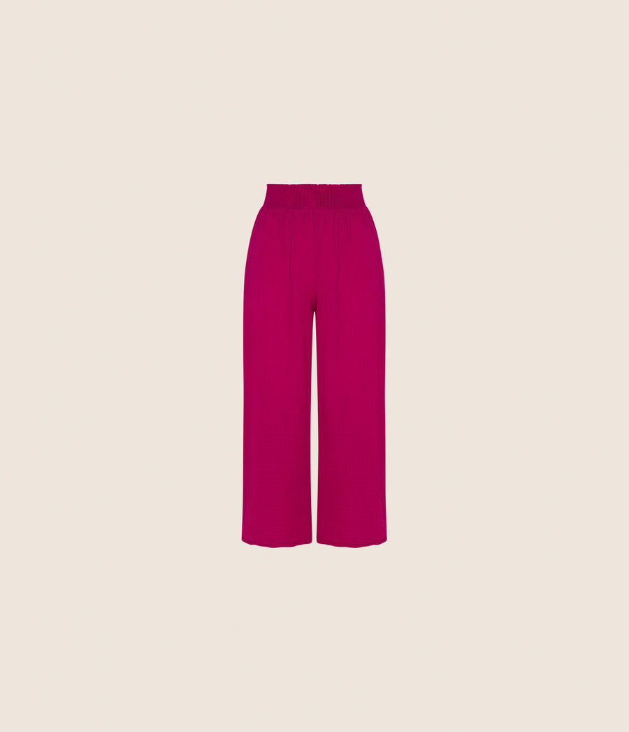 Medina Cropped Gauze Pant
