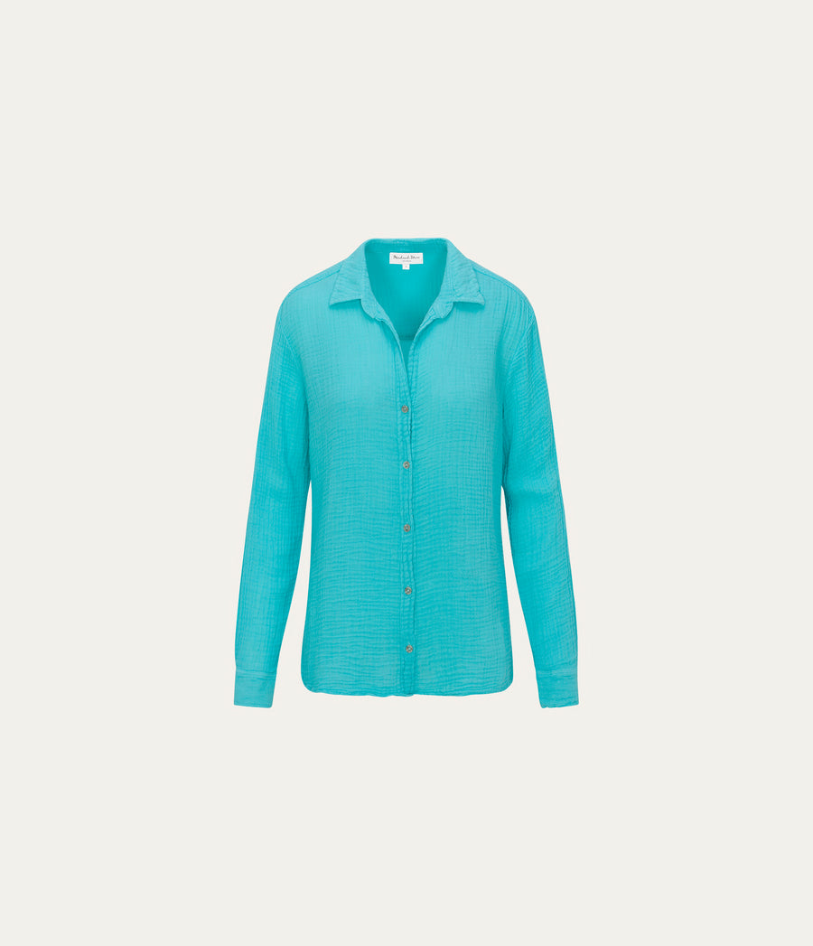Leo Gauze Button Down Shirt
