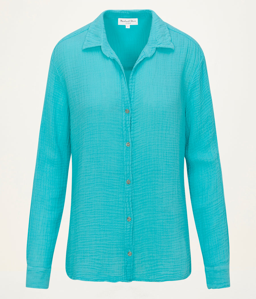 Leo Gauze Button Down Shirt