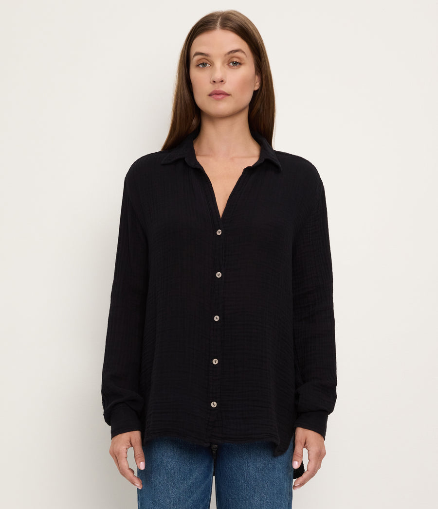 Leo Gauze Button Down Shirt