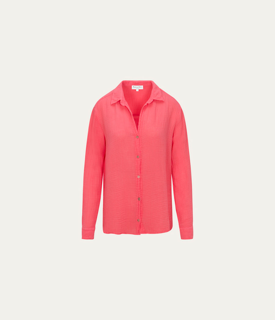 Leo Gauze Button Down Shirt