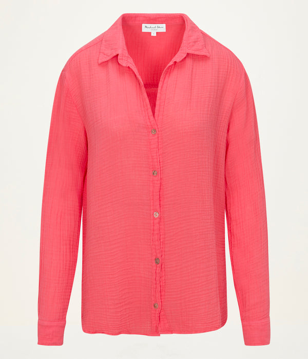 Leo Gauze Button Down Shirt