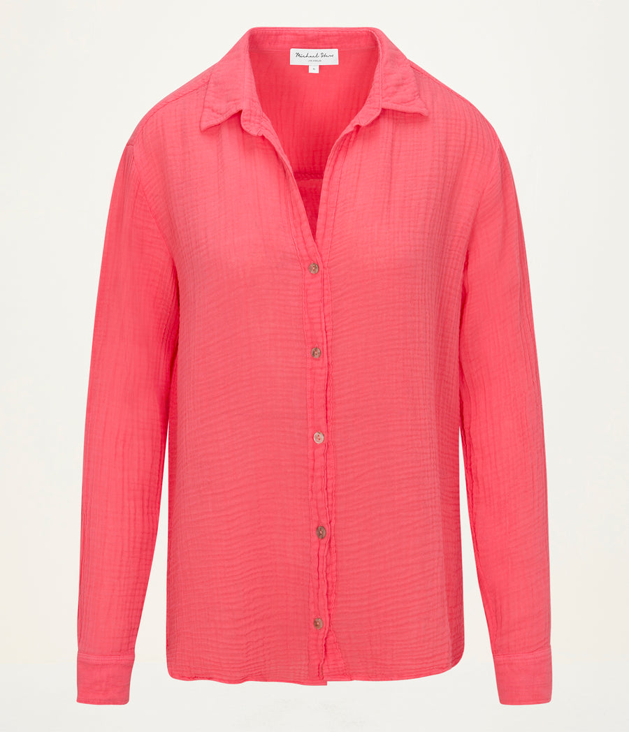 Leo Gauze Button Down Shirt