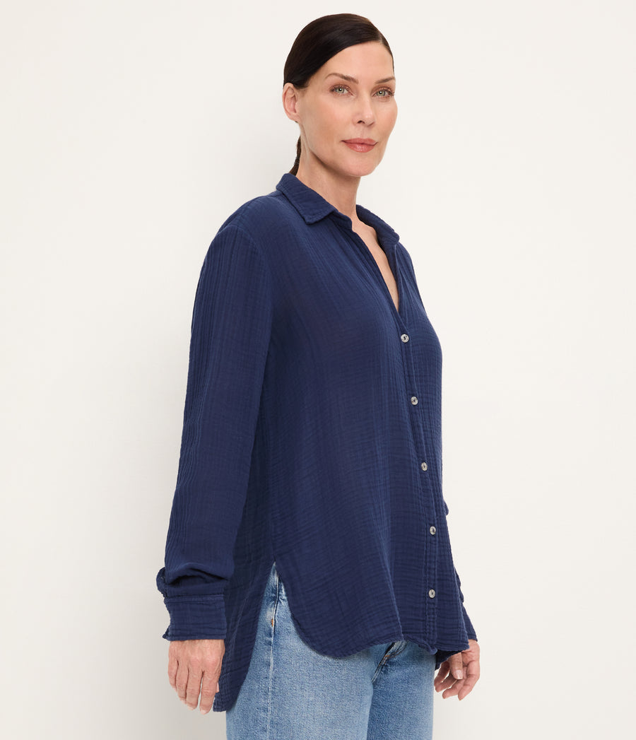 Leo Gauze Button Down Shirt NOCTURNAL / XL #NOCTURNAL