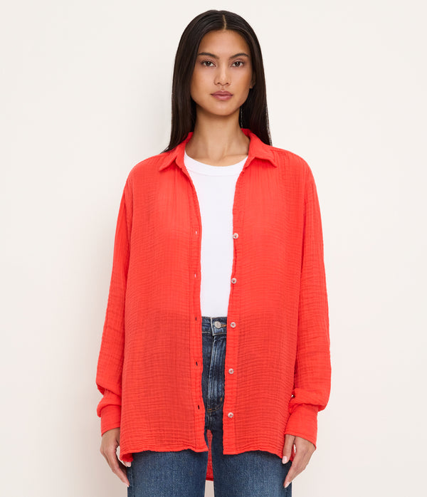 Leo Gauze Button Down Shirt