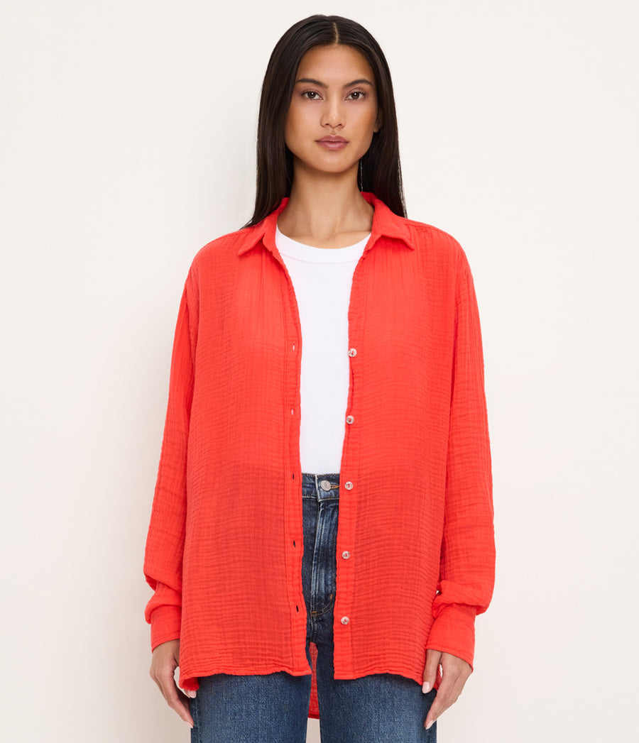 Leo Gauze Button Down Shirt