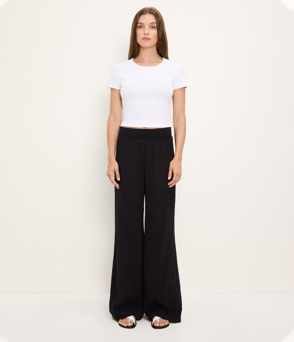 Susie Gauze Pant BLACK / XL #BLACK