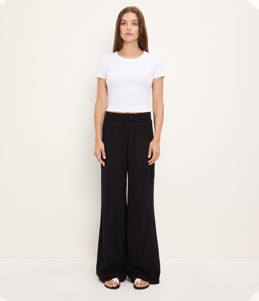Susie Gauze Pant BLACK / XL