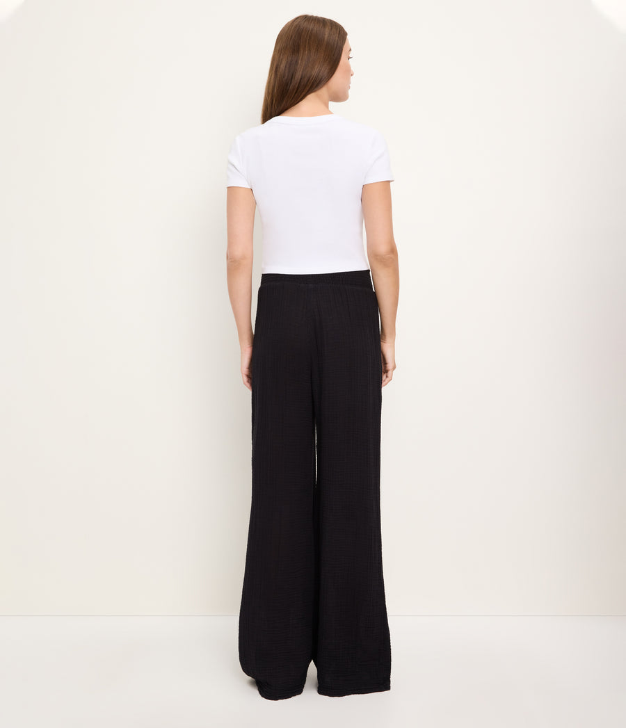 Susie Gauze Pant BLACK / XL