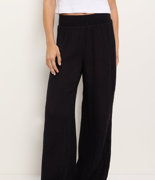 Susie Gauze Pant BLACK / XL #BLACK