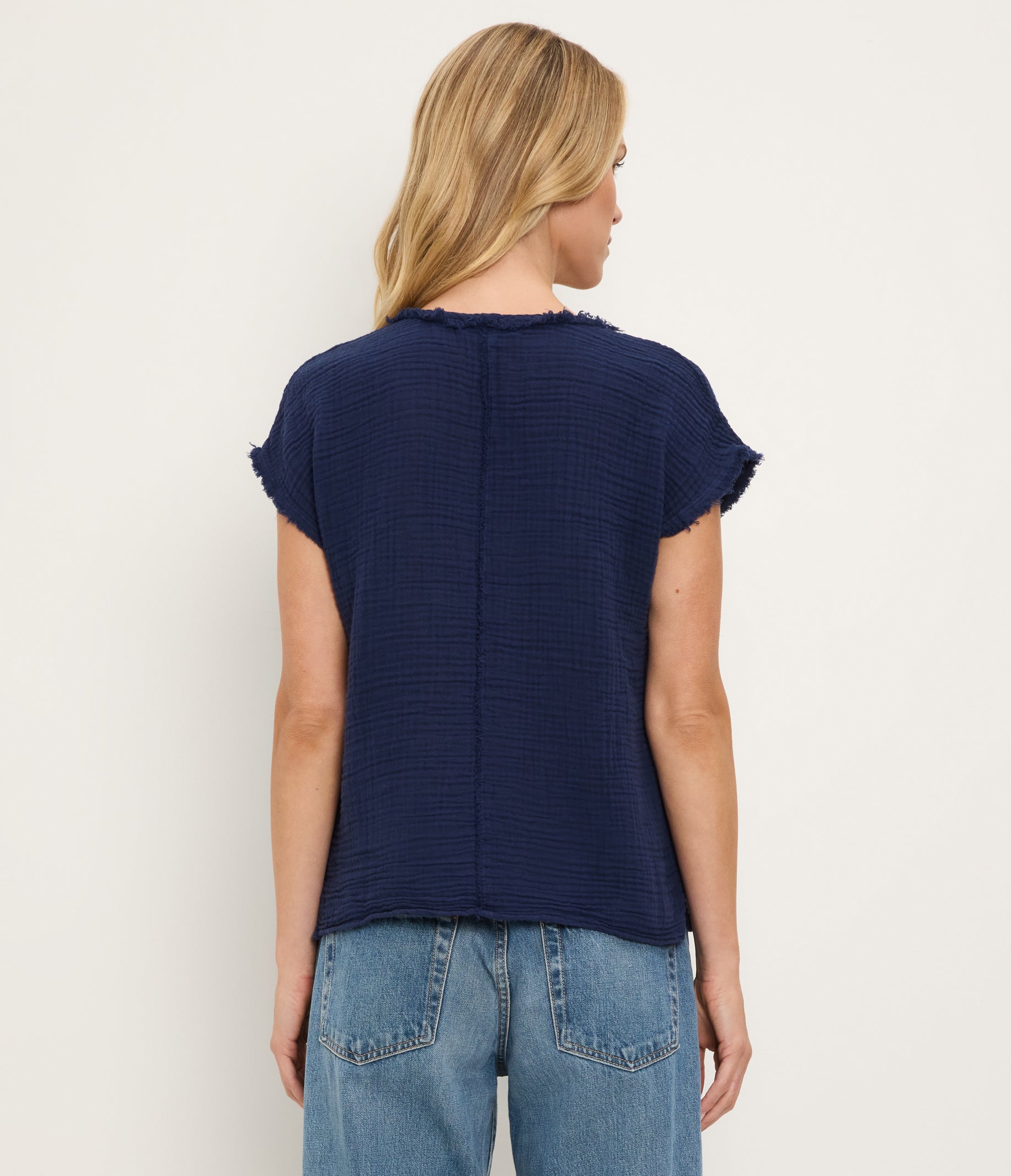 Draya Gauze V-Neck Top