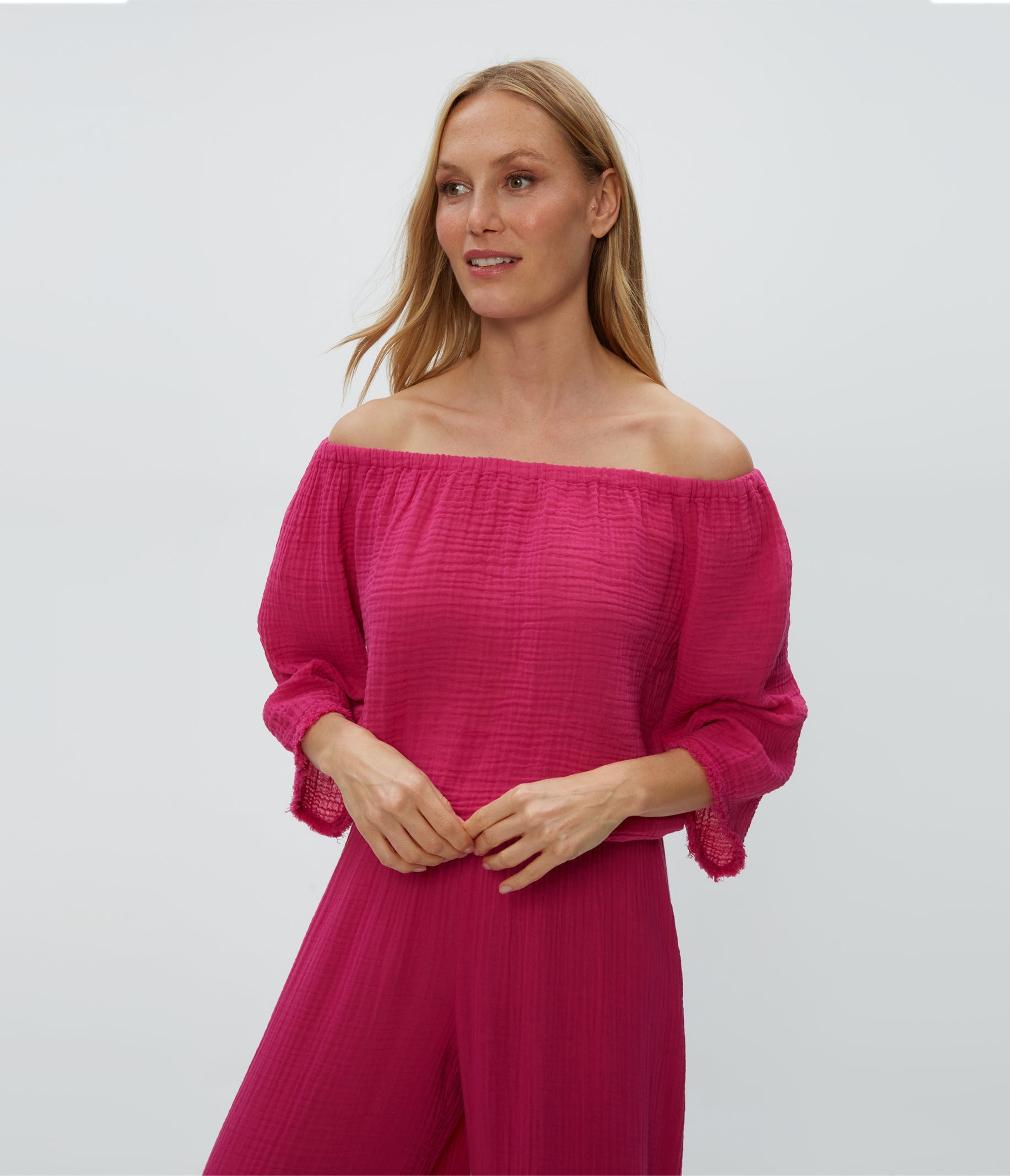 Isabel Convertible Gauze Top