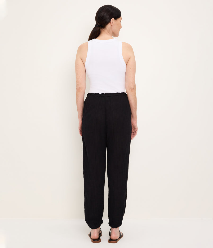 Elsa Gauze Jogger BLACK / XL #BLACK